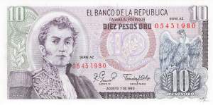 10 Pesos 7.8.1980